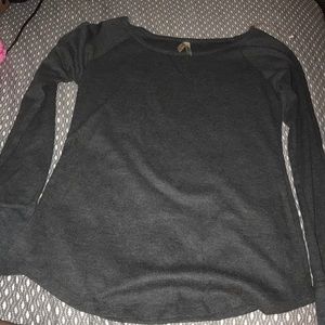 Dark gray long sleeve shirt
